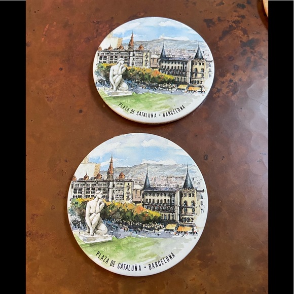 Souvenirs from Spain! Vintage with mirror backing! Great find in grandmas stuff - Picture 3 of 5